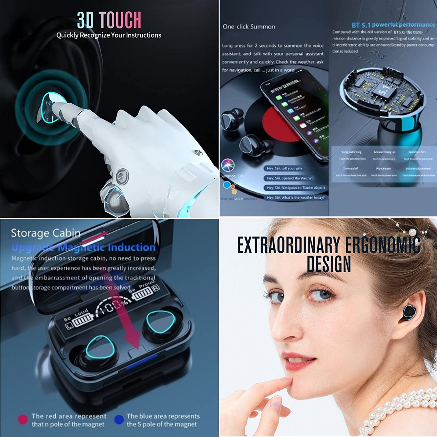 6644 Newest Wireless In Ear Earbuds Bluetooth 5.0 Headphones Mini Stereo Earbuds Sport Headset Bass Sound Built-in Micphone DeoDap 6644 Newest Wireless In Ear Earbuds Bluetooth 5.0 Headphones Mini Stereo Earbuds Sport Headset Bass Sound Built-in Micphone DeoDap